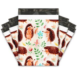 25 10x13 Hedgehog Designer Poly Mailers Shipping Envelopes